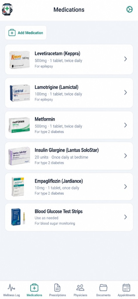 TreatmenTrack – medications